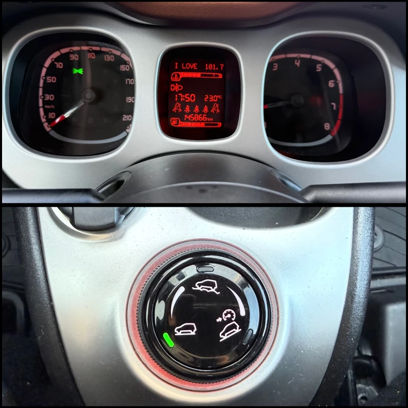 Fiat Panda * CROSS* /4x4/Бензин/6ск/Блокаж/Климатроник/, снимка 11 - Автомобили и джипове - 50306210