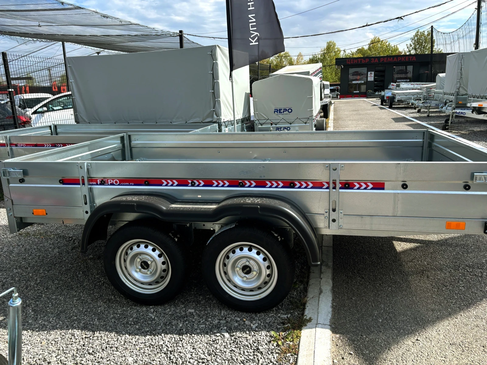 За автомобил Други Ремарке Repo QED Cargo 3м X 1.60м, снимка 3 - Ремаркета - 55829059