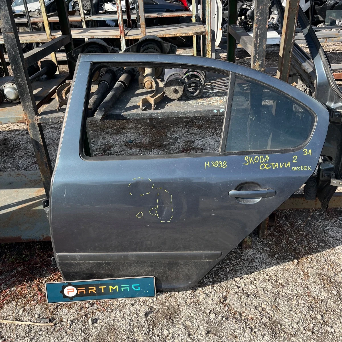 Задна лява врата за Skoda Octavia 2 хечбег със забележки zadna vrata-3898