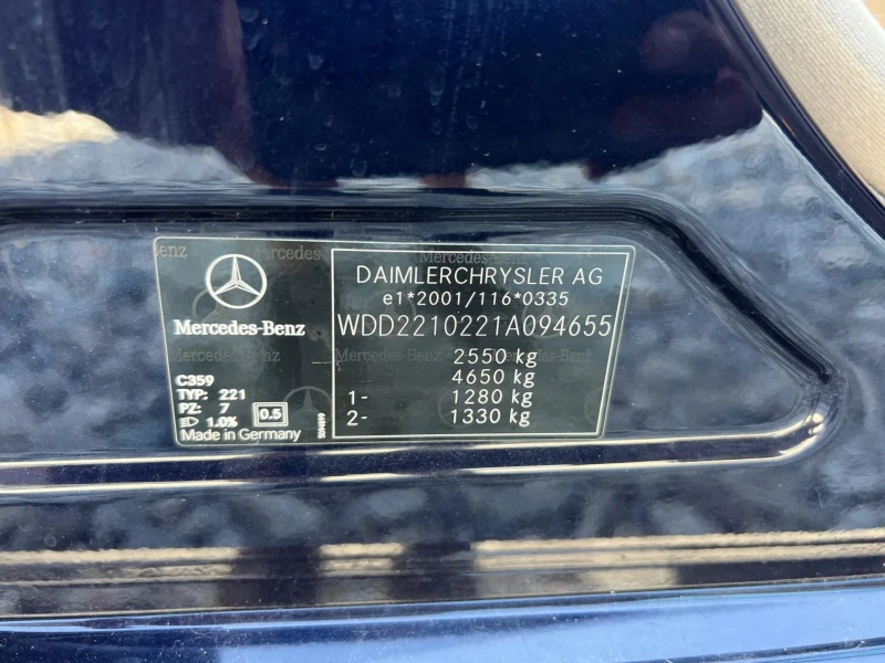 Mercedes-Benz S 320 170 000km Доказуеми, снимка 7 - Автомобили и джипове - 48599743