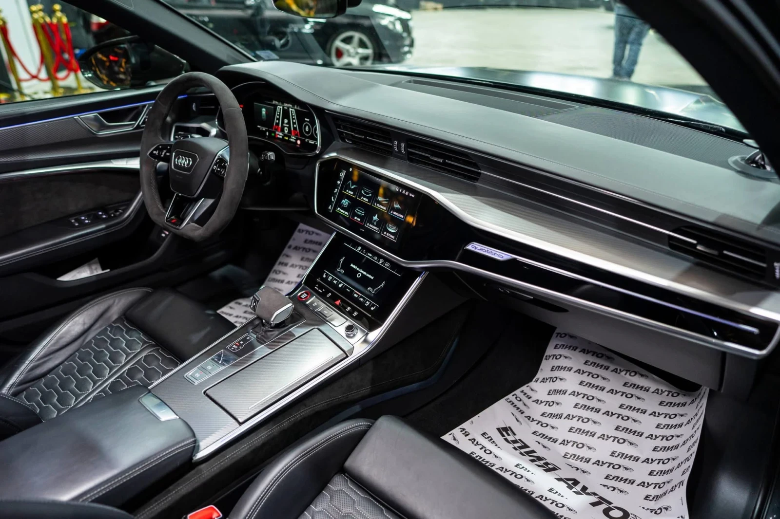 Audi Rs6 FULL ABT CARBON CERAMIC 800HP ПАНО B&O ЛИЗИНГ 100%, снимка 14 - Автомобили и джипове - 54379505
