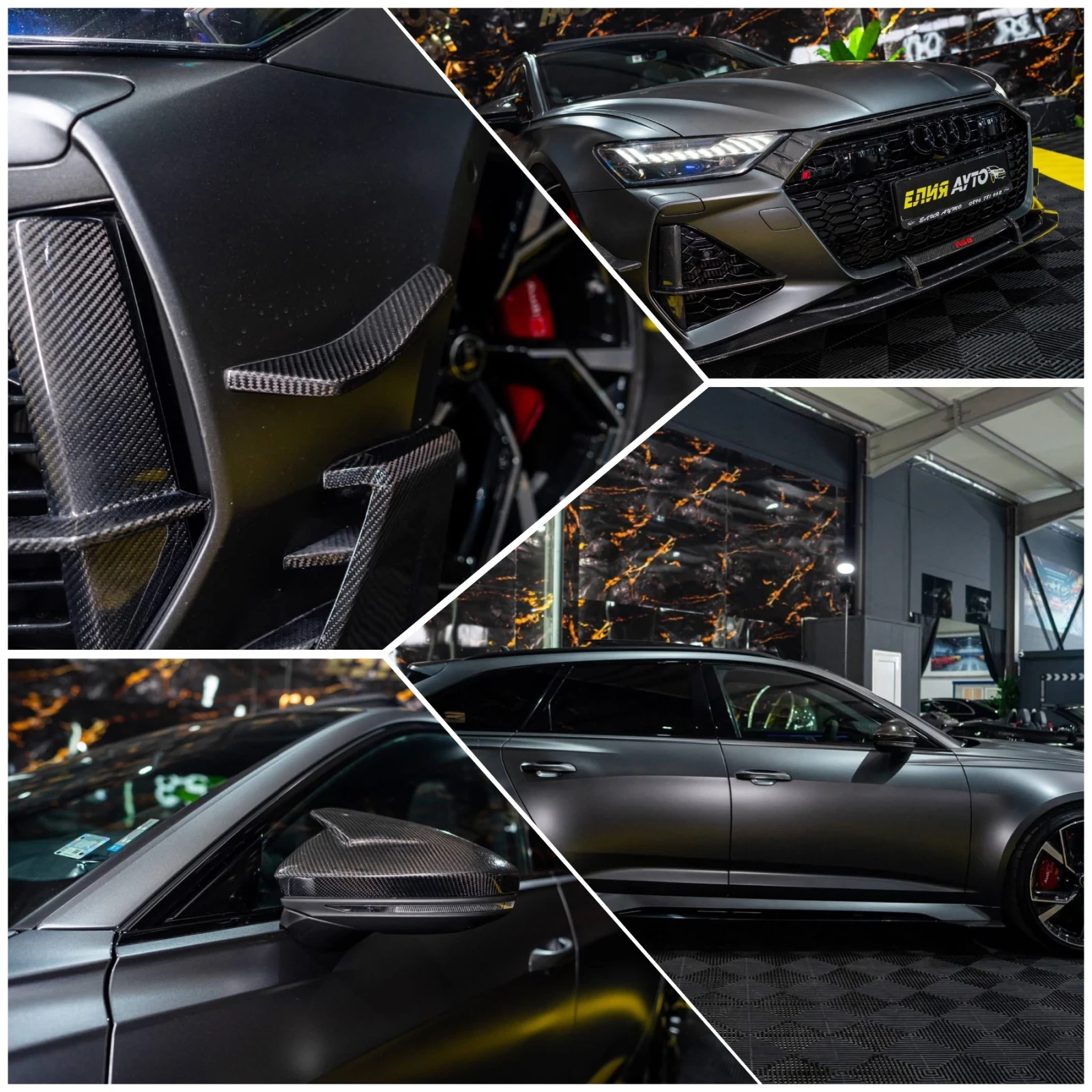 Audi Rs6 FULL ABT CARBON CERAMIC 800HP ПАНО B&O ЛИЗИНГ 100%, снимка 17 - Автомобили и джипове - 54379505
