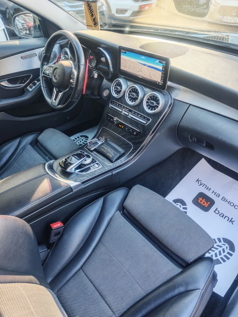 Mercedes-Benz C 180 AMG, ДИСТРОНИК, АМБИЕНТ, КАМЕРА, ФУЛА! , снимка 9 - Автомобили и джипове - 53262831