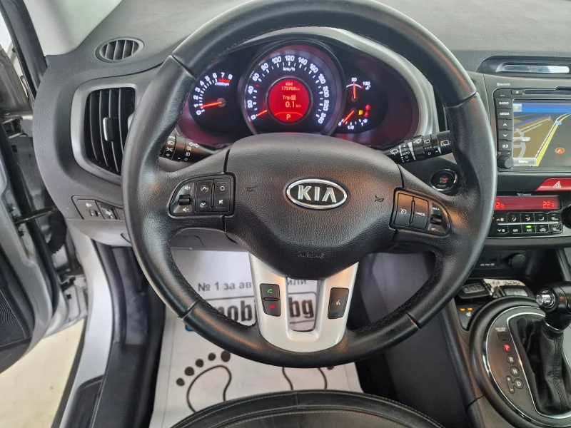 Kia Sportage 2.0 163kc 4x4 АВТОМАТ КОЖА КАМЕРА НАВИГАЦИЯ ПАНОРА, снимка 13 - Автомобили и джипове - 49315965