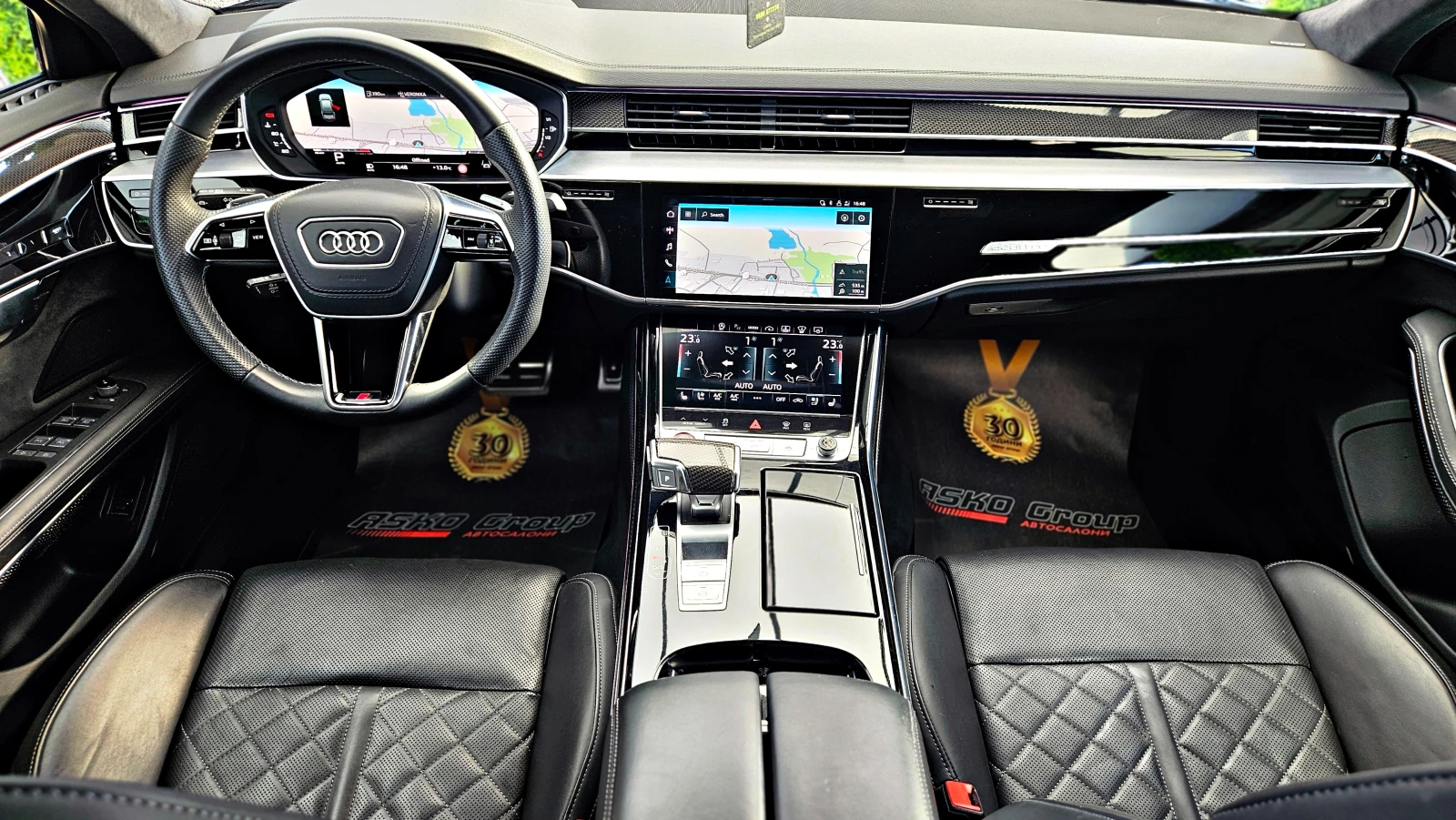 Audi S8 BLACK ЕD/CARBON/3DCAM/DISTR/B&O/ОБДУХ/МАСАЖ/ВАКУМ/, снимка 8 - Автомобили и джипове - 53976004