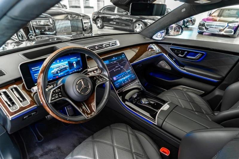 Mercedes-Benz S 580 MAYBACH/4M/EXCLUSIV/FIRST CLASS/BURM 4D/PANO/HUD/, снимка 9 - Автомобили и джипове - 51932241