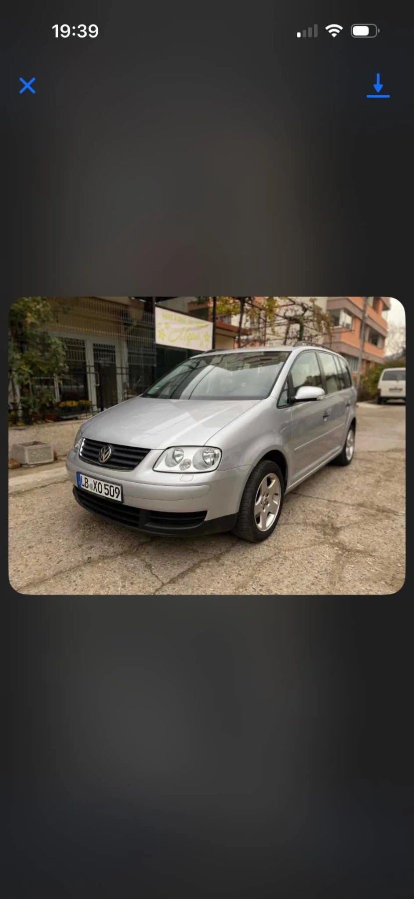 VW Touran Fabrichen metan