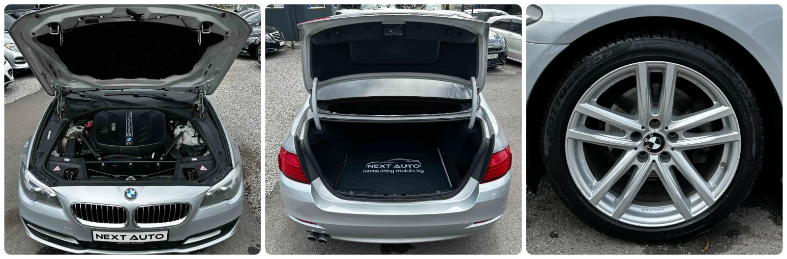 BMW 518 2.0D EURO6B НАВИ КОЖА АВТОМАТ КСЕНОН, снимка 17 - Автомобили и джипове - 56724313