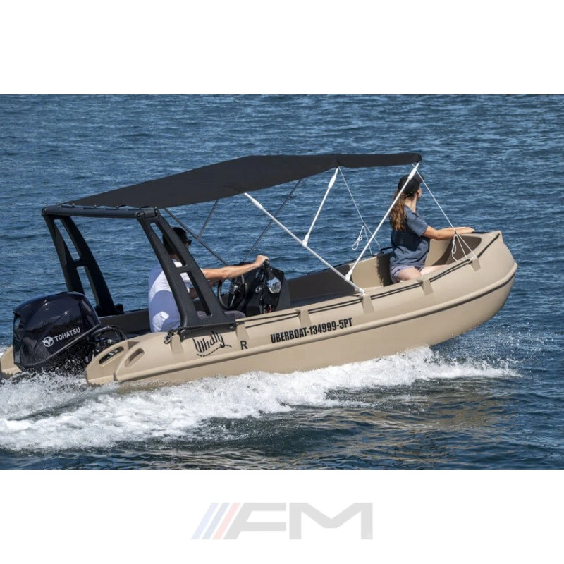 Лодка Собствено производство WHALY 435R - бяла