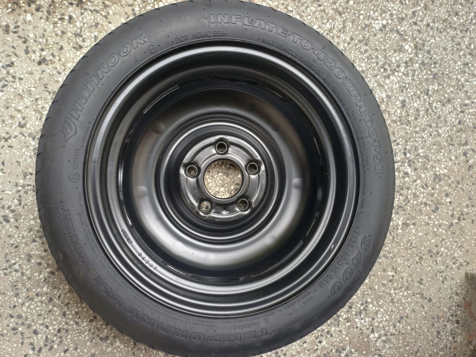 Гуми с джанти Hankook 125/80R15, снимка 5 - Гуми и джанти - 54659727