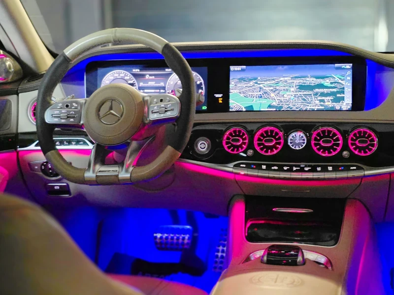 Mercedes-Benz S 63 AMG Mercedes-Benz S63 AMG* 4M* 3xTV* BURM* PANO* NIGHT, снимка 16 - Автомобили и джипове - 50448211
