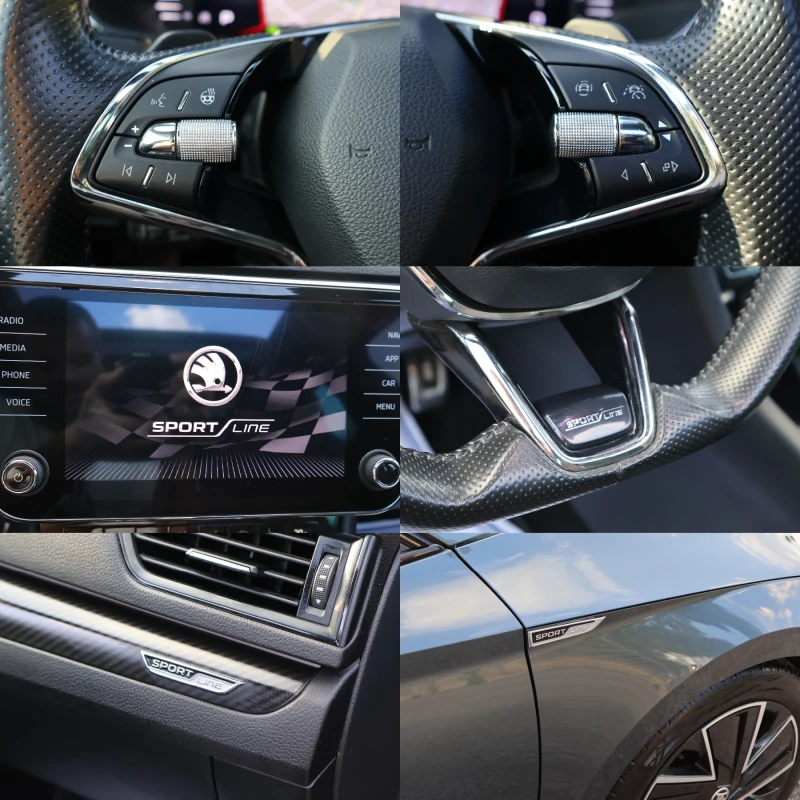 Skoda Superb 2.0TDI SPORTLine DSG MATRIX ДИСТРОНИК KeyLess , снимка 16 - Автомобили и джипове - 51435786