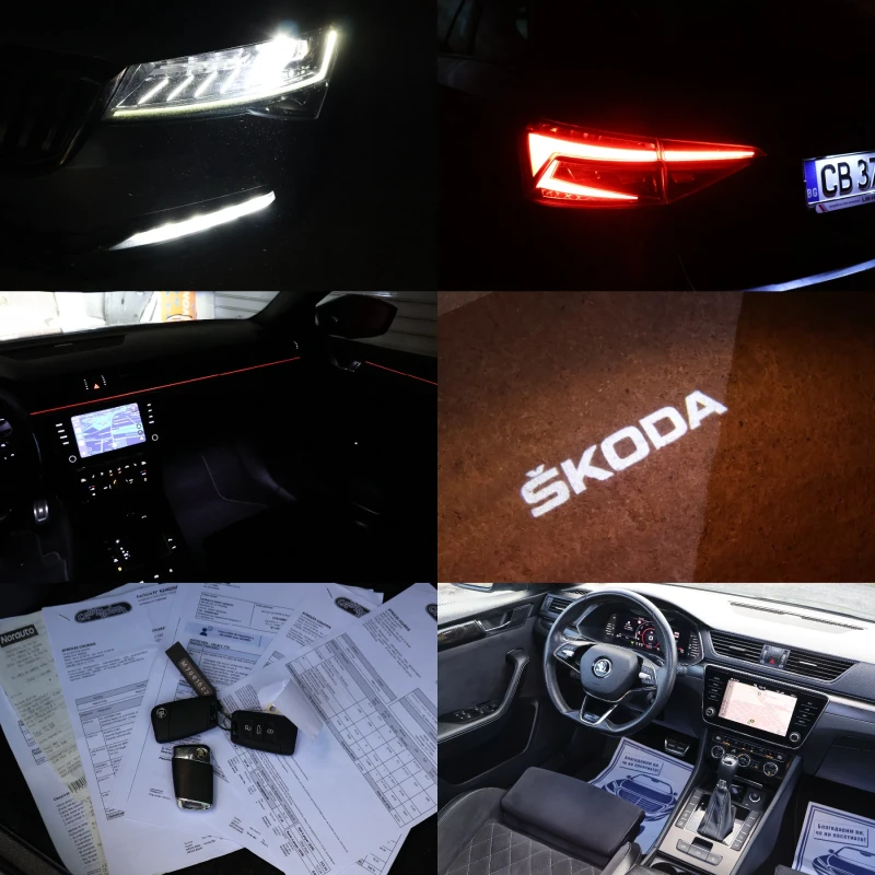 Skoda Superb 2.0TDI SPORTLine DSG MATRIX ДИСТРОНИК KeyLess , снимка 17 - Автомобили и джипове - 51435786