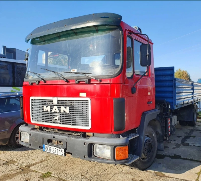 Man 12.224 Самосвал с кран, снимка 3 - Камиони - 47971989