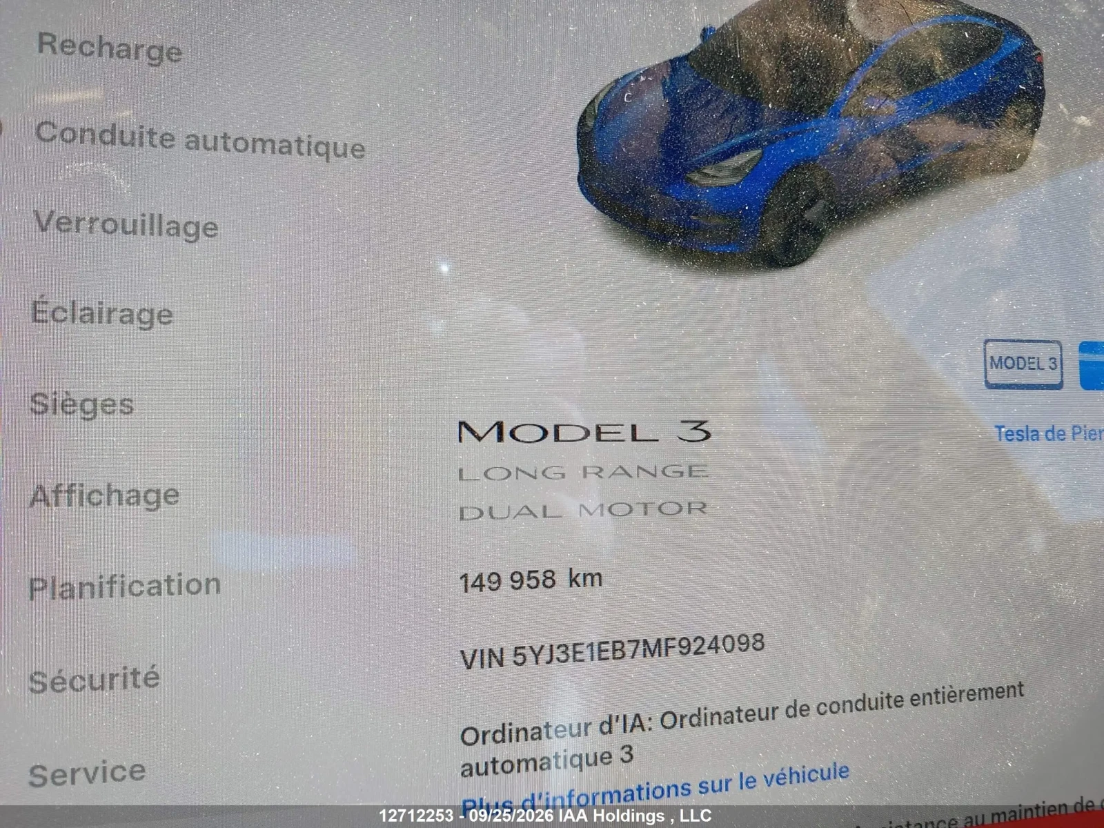 Tesla Model 3 LONG RANGE DUAL MOTOR 82kWh, снимка 13 - Автомобили и джипове - 56674228
