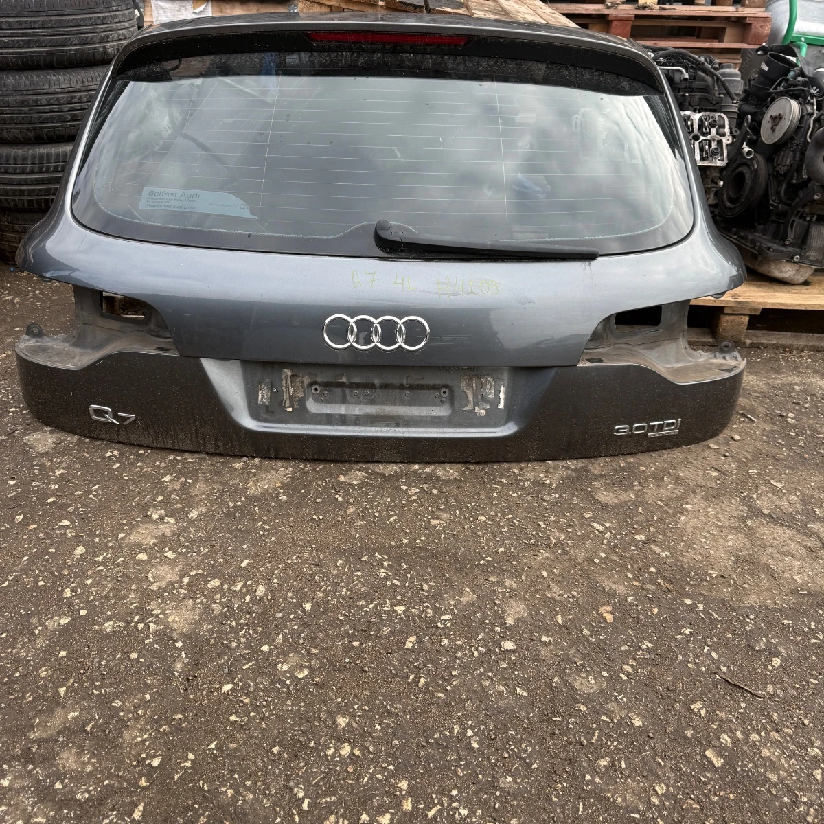 Заден капак за Audi Q7 4L сив z kapak-4209