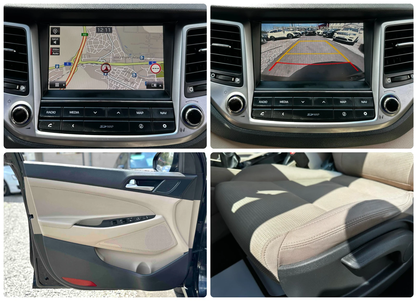 Hyundai IX35 1.7D 116HP LANE ASSIST KEYLESS CAMERA EU6B, снимка 14 - Автомобили и джипове - 55662834