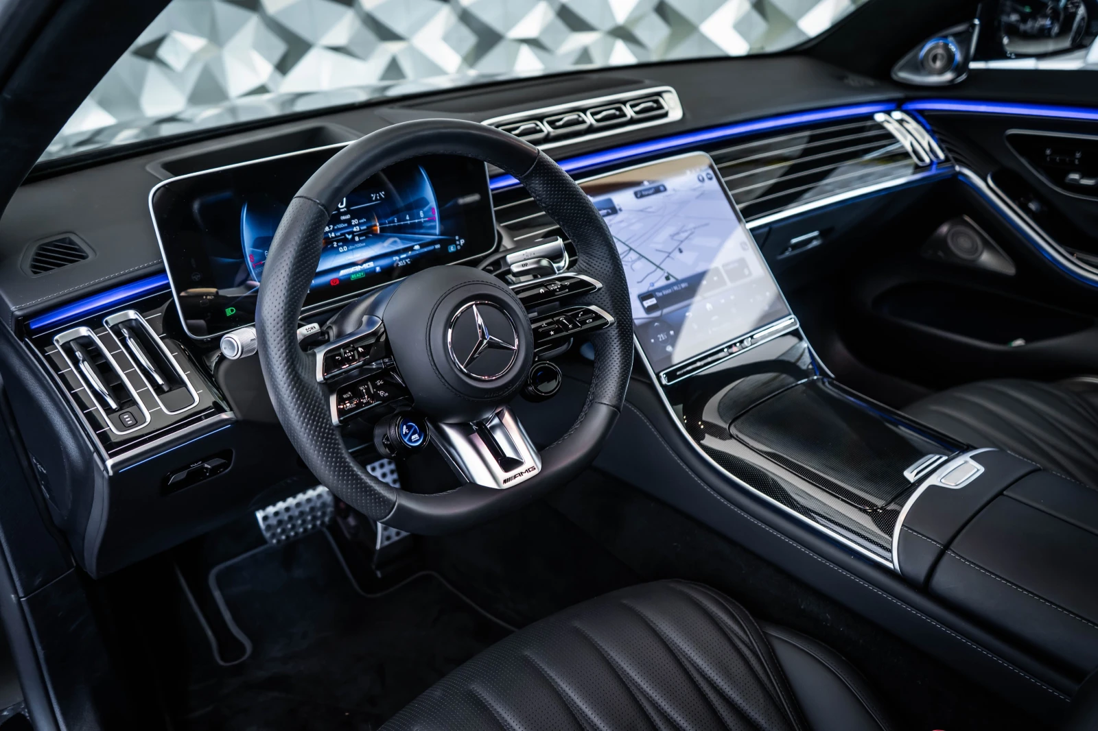 Mercedes-Benz S 63 AMG E Performance L* Headup* Carbon* Ceramic* NightP* , снимка 8 - Автомобили и джипове - 55103597
