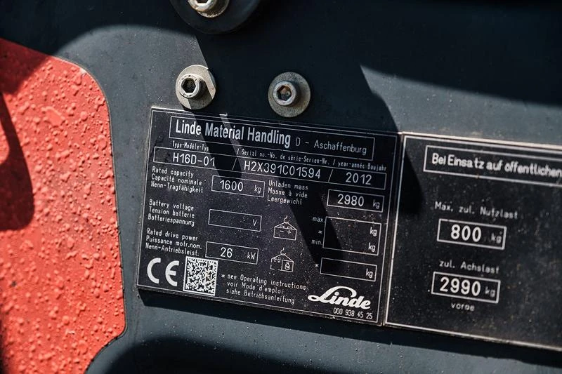 Мотокар Linde H16D - 01 / ЛИЗИНГ, снимка 11 - Индустриална техника - 38508565