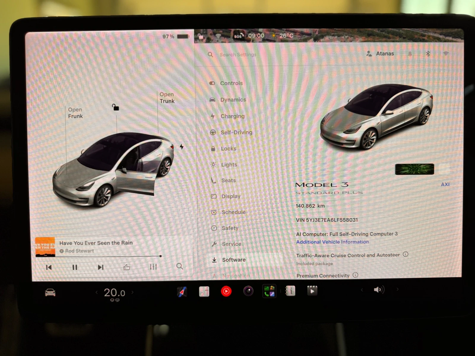 Tesla Model 3 STANDART RANGE PLUS-НОВА БАТЕРИЯ, снимка 9 - Автомобили и джипове - 55385308