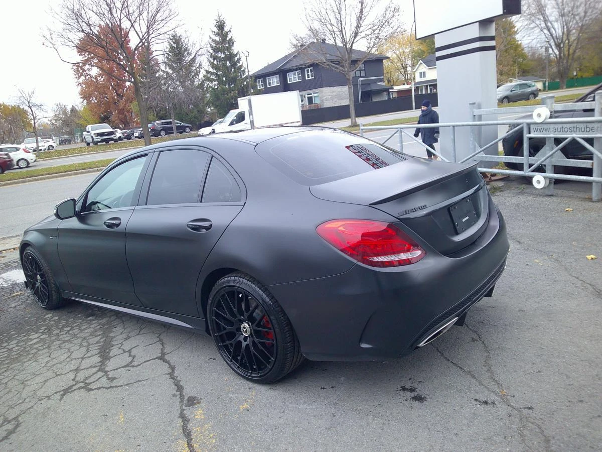 Mercedes-Benz C 400 43 AMG OPTIC* BURMASTER* PANO* KEYLESS* BLACK MATT | Mobile.bg   6