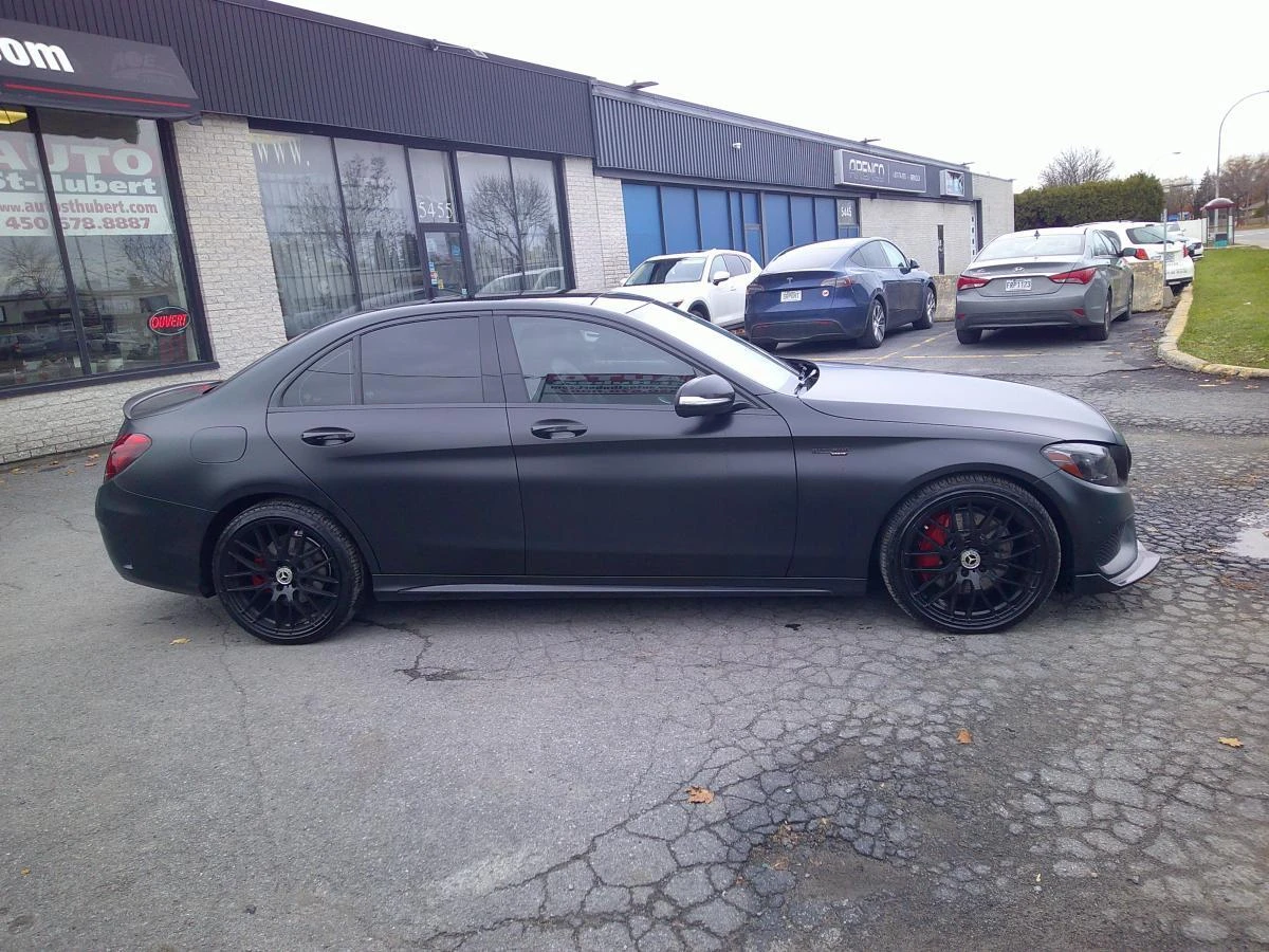 Mercedes-Benz C 400 43 AMG OPTIC* BURMASTER* PANO* KEYLESS* BLACK MATT | Mobile.bg   7