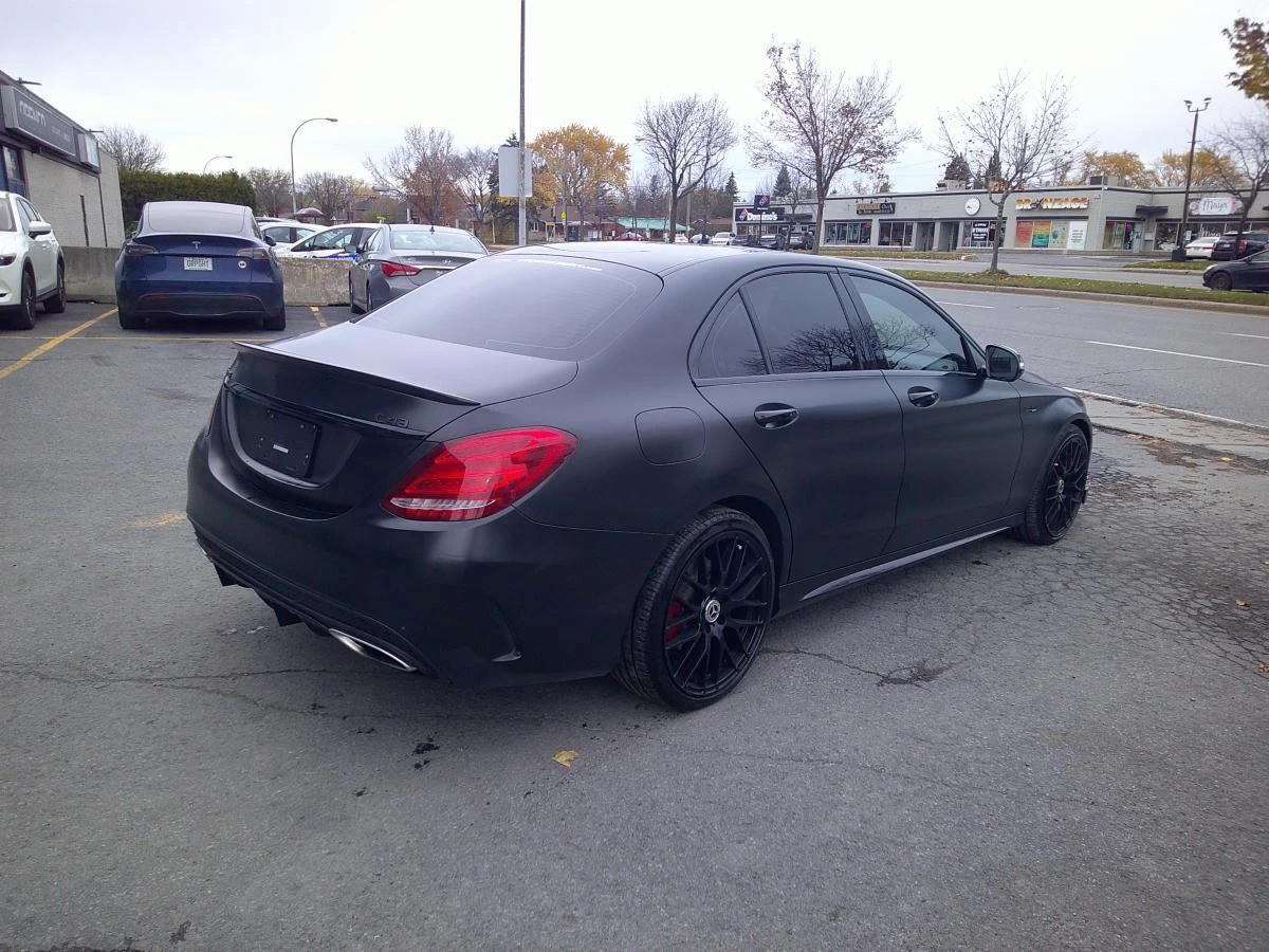 Mercedes-Benz C 400 43 AMG OPTIC* BURMASTER* PANO* KEYLESS* BLACK MATT | Mobile.bg   8