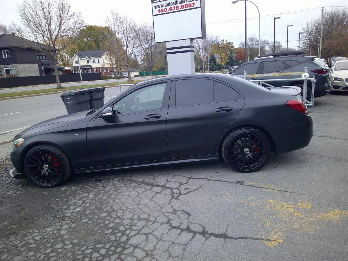 Mercedes-Benz C 400 43 AMG OPTIC* BURMASTER* PANO* KEYLESS* BLACK MATT | Mobile.bg   5