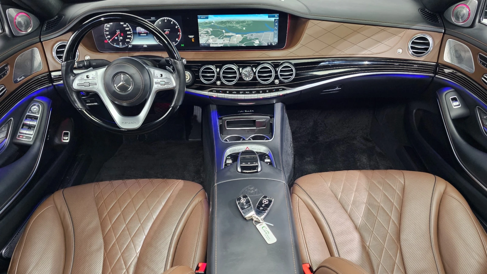 Mercedes-Benz S 560 Maybach* 4Matic* Tv* Pano* HeadUP, снимка 16 - Автомобили и джипове - 55251294