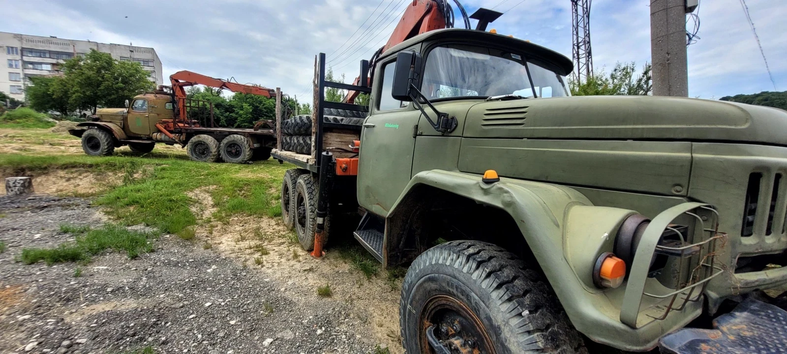 Zil 131 Кран HIAB