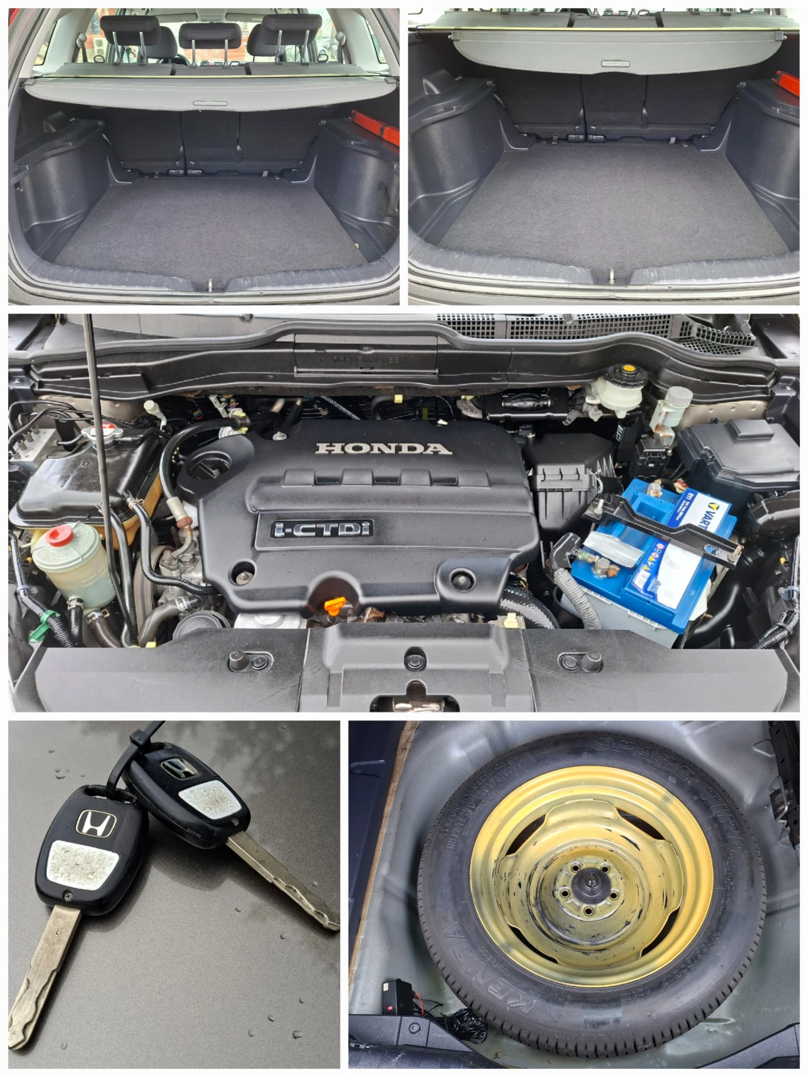 Honda Cr-v 2.2i-CTDi 6ск. , снимка 14 - Автомобили и джипове - 54156761