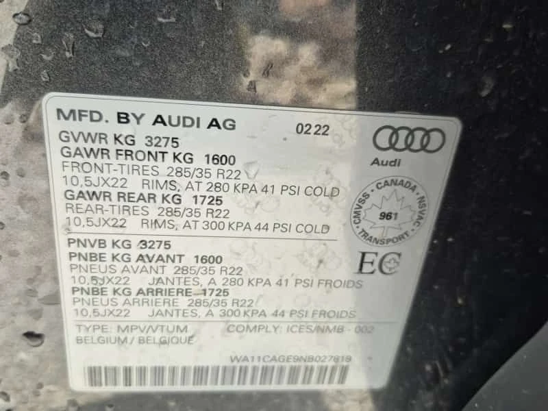 Audi E-Tron * S * CARFAX * БЕЗ ПЪРВОНАЧАЛНА ВНОСКА, снимка 9 - Автомобили и джипове - 54886956