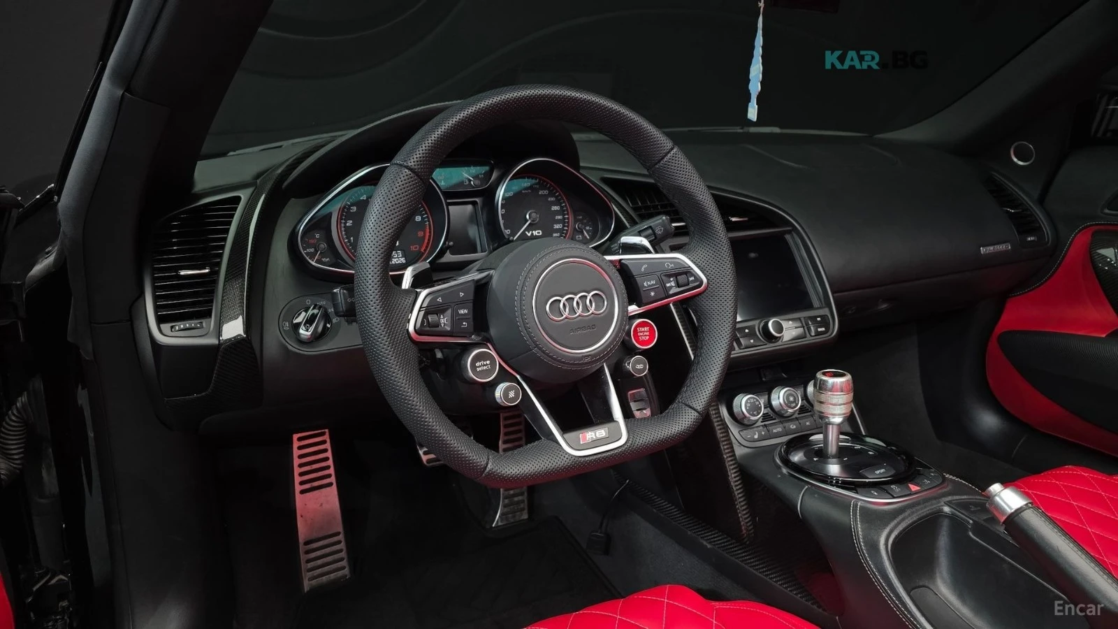 Audi R8 V10* 5.2* Spyder* RED* LEATHER* КАМЕРА* , снимка 5 - Автомобили и джипове - 54869432