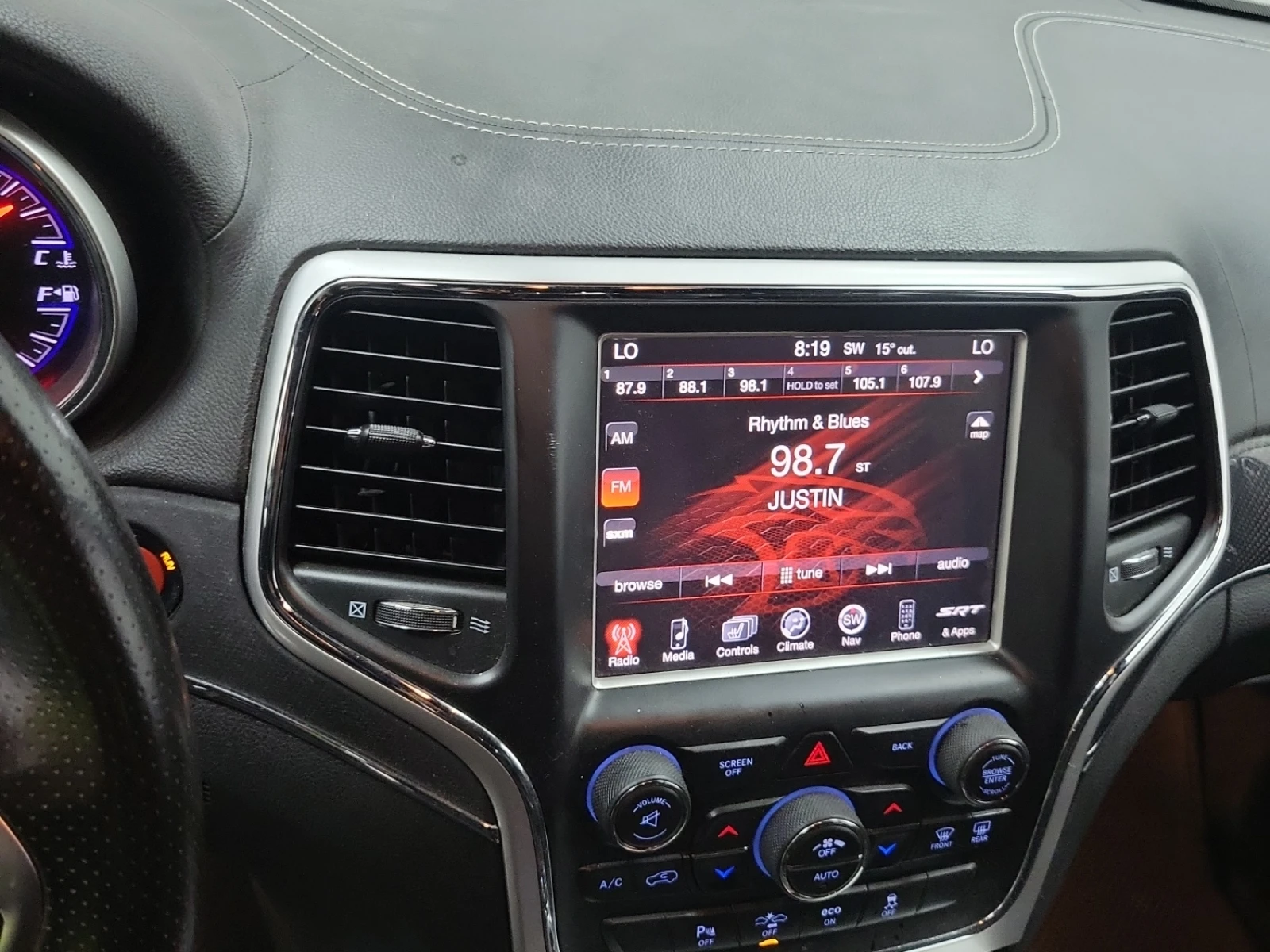 Jeep Grand cherokee SRT/6.4/AWD/CARFAX/АВТО КРЕДИТ, снимка 14 - Автомобили и джипове - 54976870