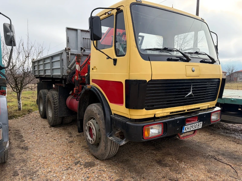 Mercedes-Benz 2224 Самосвал + кран Fassi 100