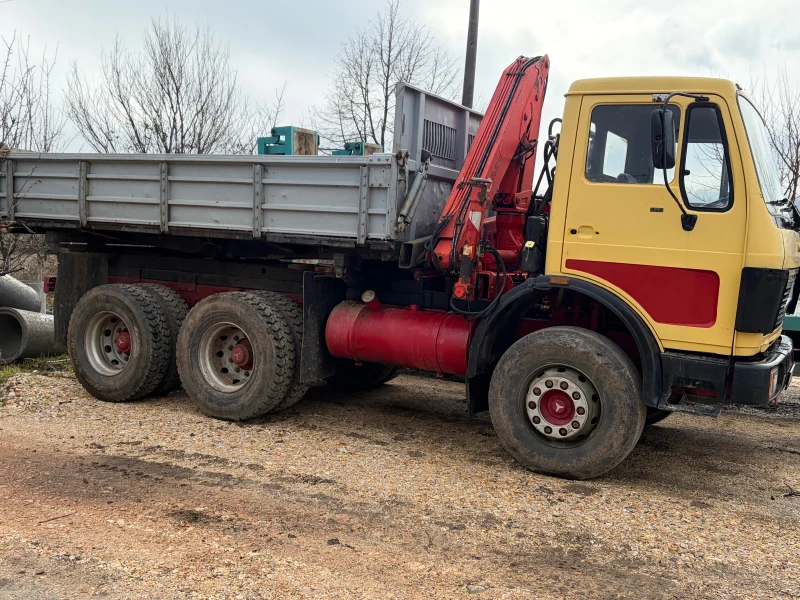 Mercedes-Benz 2224 Самосвал + кран Fassi 100, снимка 7 - Камиони - 53379670