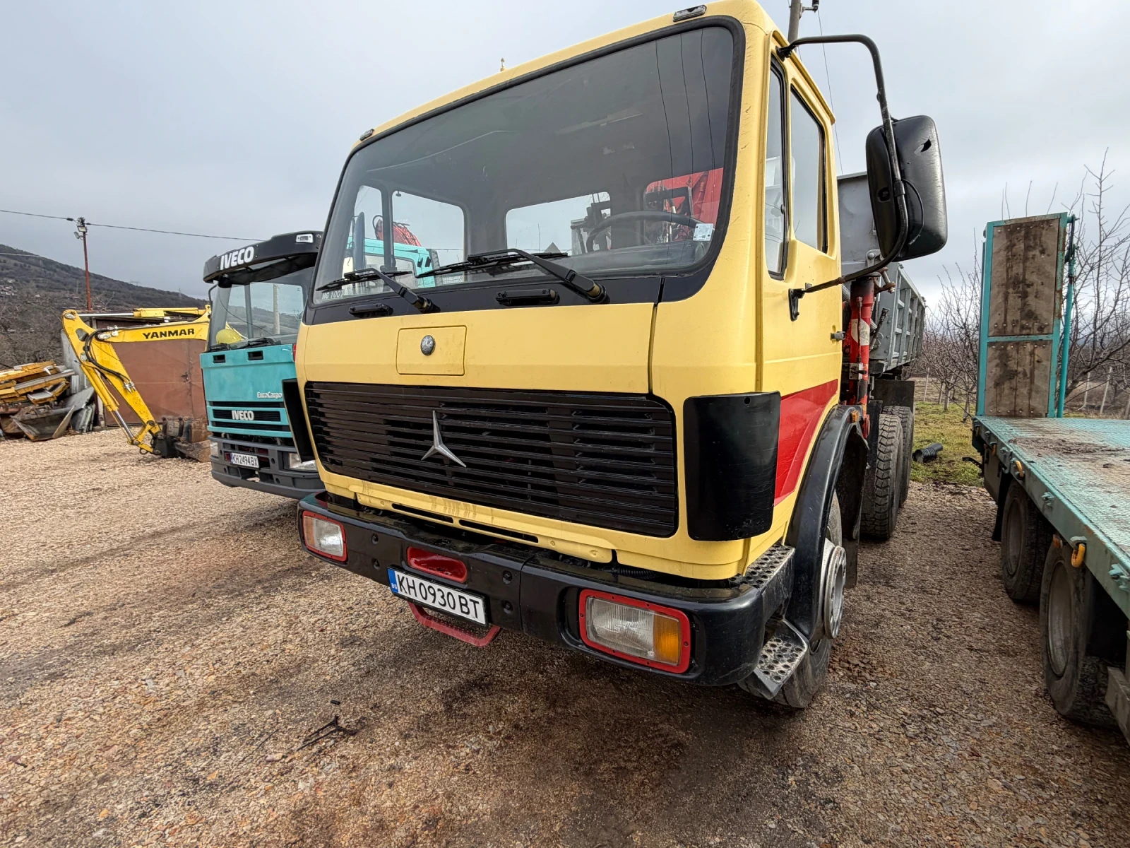 Mercedes-Benz 2224 Самосвал + кран Fassi 100 - изображение 6
