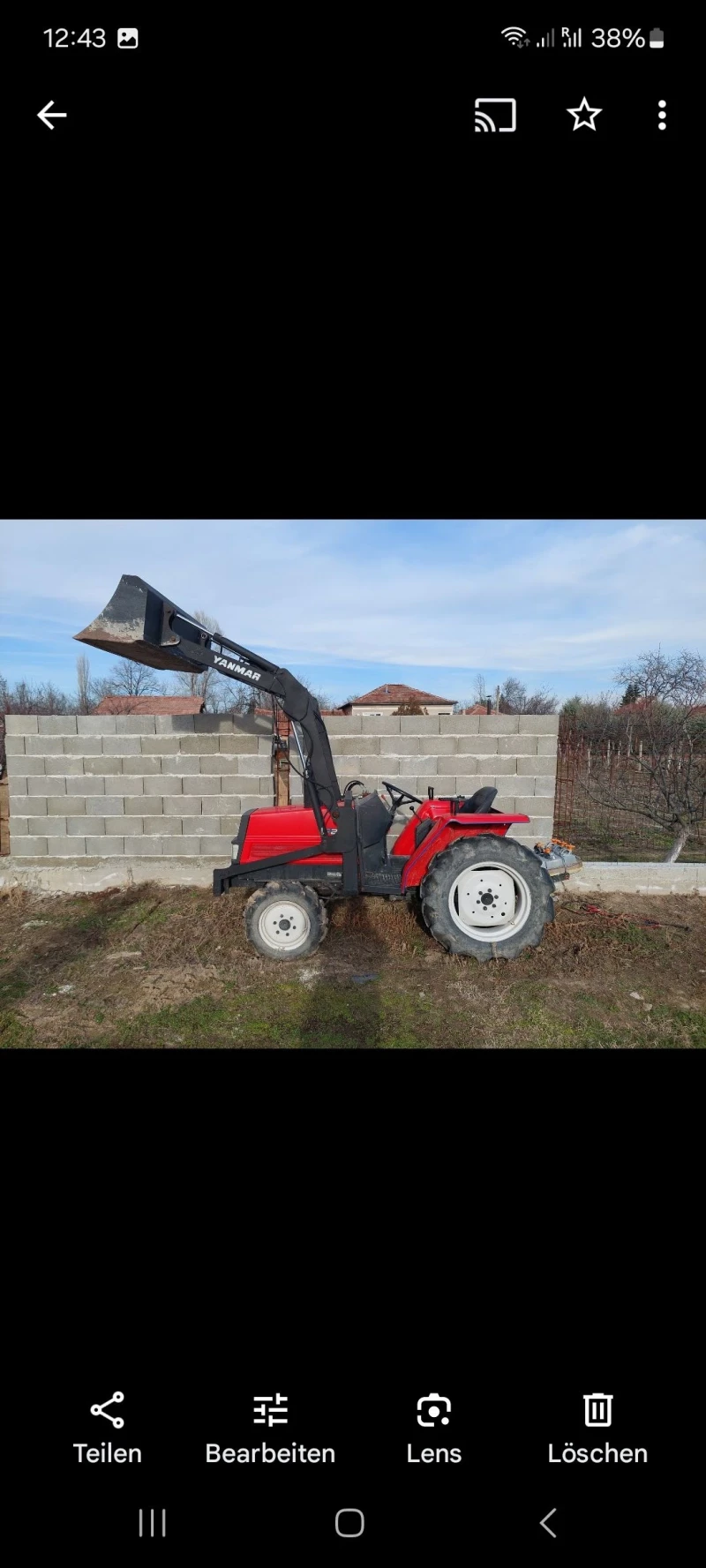 Трактор Yanmar F20D Челен товарач , снимка 2 - Селскостопанска техника - 48182859