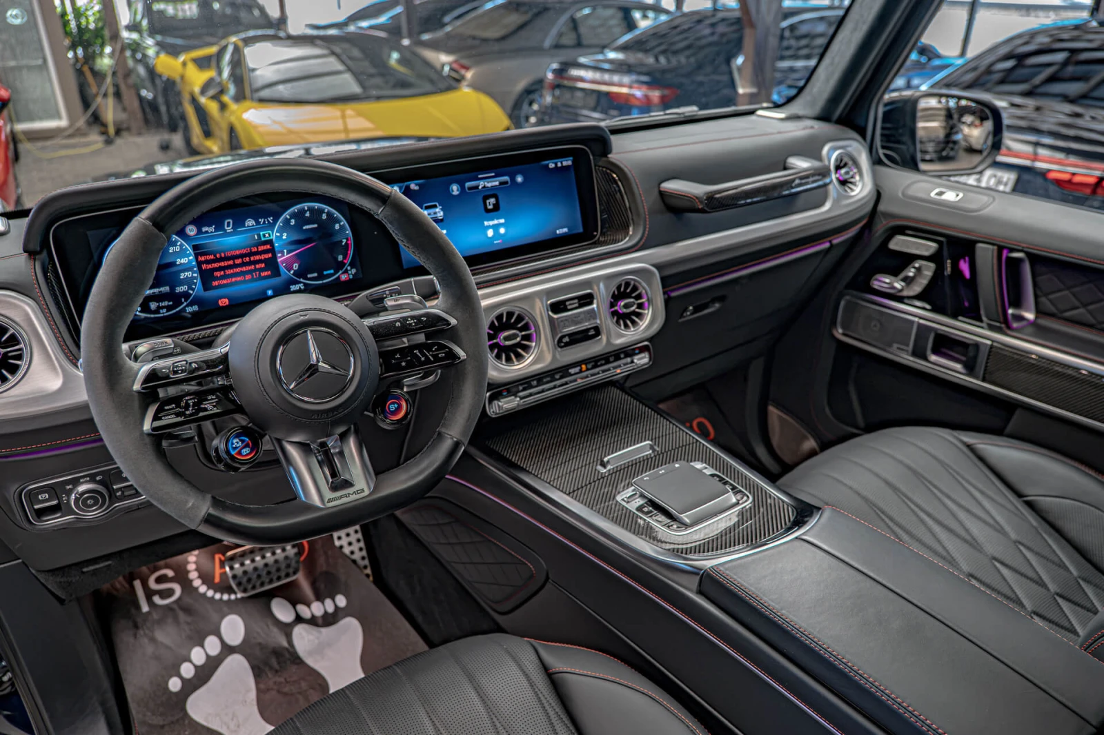 Mercedes-Benz G 63 AMG Manufaktur/3D Burmaster/Камера 360/Карбон/Обдухван, снимка 9 - Автомобили и джипове - 55979425