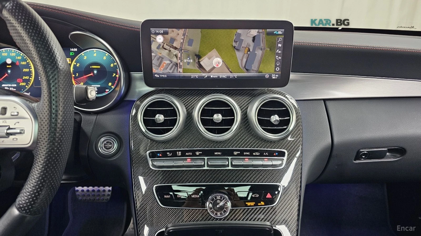 Mercedes-Benz C 43 AMG COUPE* 4MATIC* BURMESTER* 360* КАМЕРИ* HEADUP* , снимка 11 - Автомобили и джипове - 54818422