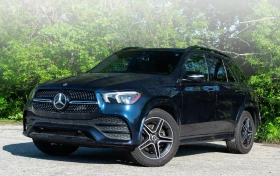 Mercedes-Benz GLE 350 Cavansite Blue on brown leather with woоd * CARFAX, снимка 1