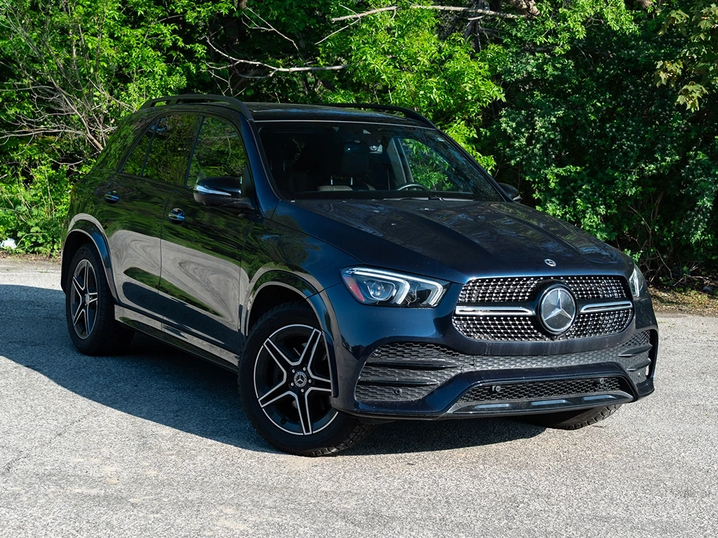 Mercedes-Benz GLE 350 Cavansite Blue on brown leather with woоd * CARFAX, снимка 2 - Автомобили и джипове - 54767711