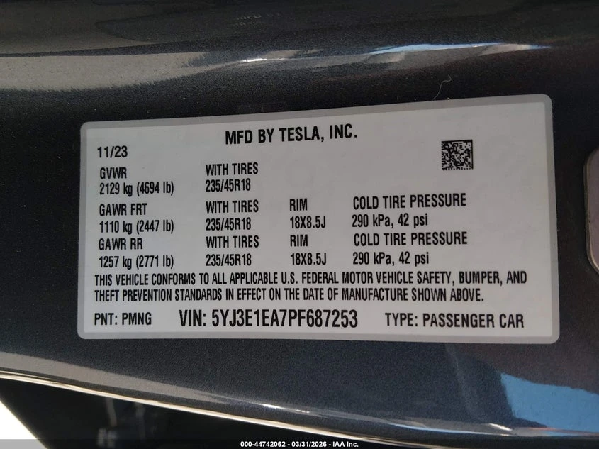 Tesla Model 3 Rear-Wheel Drive, снимка 9 - Автомобили и джипове - 54419087