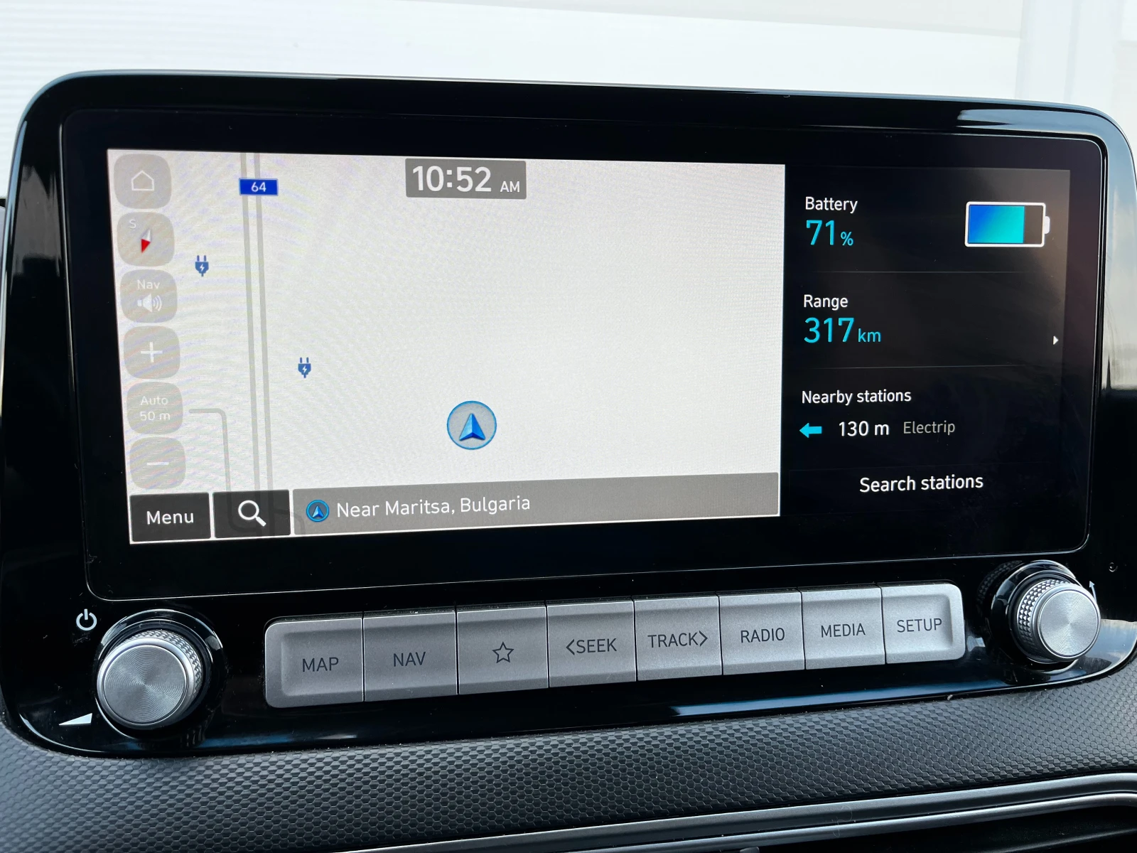 Hyundai Kona EV 64KW/h 204 k.�. SOH-93% ����� �����, HEAD UP  | Mobile.bg � ����������� 13
