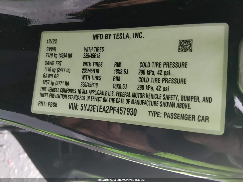 Tesla Model 3 Rear-Wheel Drive, снимка 9 - Автомобили и джипове - 54422853