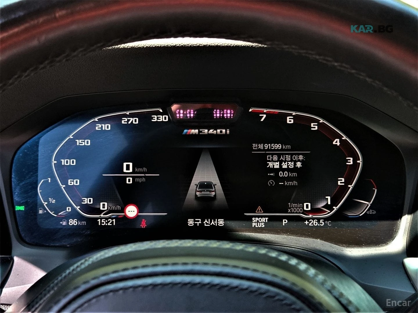 BMW 340 M-PKG/DISTRONIC/HUD/CRYSTAL, снимка 9 - Автомобили и джипове - 54814082