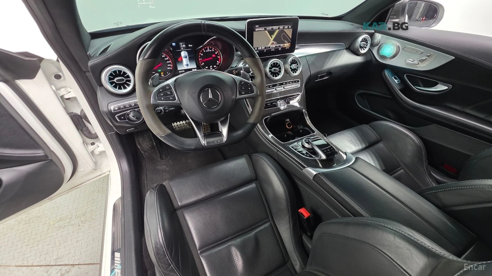 Mercedes-Benz C 63 AMG S* BURMASTER* КОЖА* ПОДГРЕВ* ПАНОРАМА* LANE ASS* , снимка 7 - Автомобили и джипове - 54812016