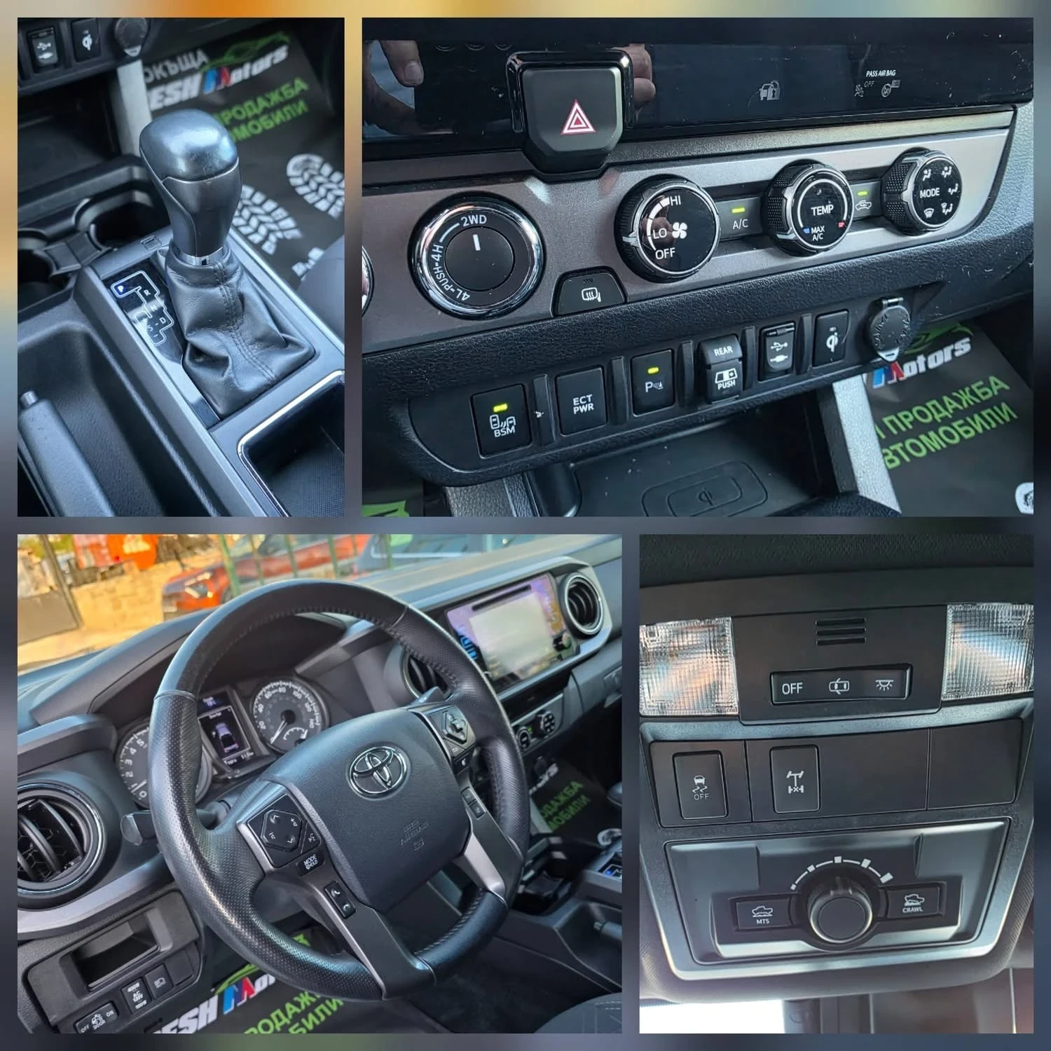 Toyota Tacoma 3.5i 282K.C. / OFF ROAD / АВТОМАТ / НАВИ / КАМЕРА, снимка 11 - Автомобили и джипове - 54626152