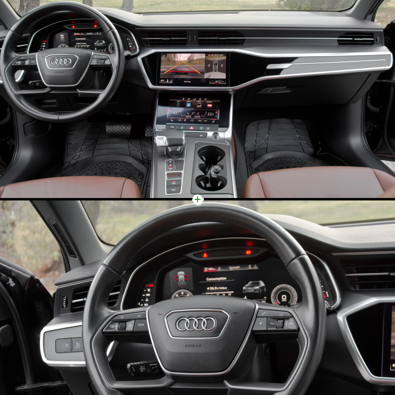 Audi A6 3.0TDI/Pano/Kam360 3D/Keyles/HeadUp/Dystonic/Leder, снимка 9 - Автомобили и джипове - 43103023