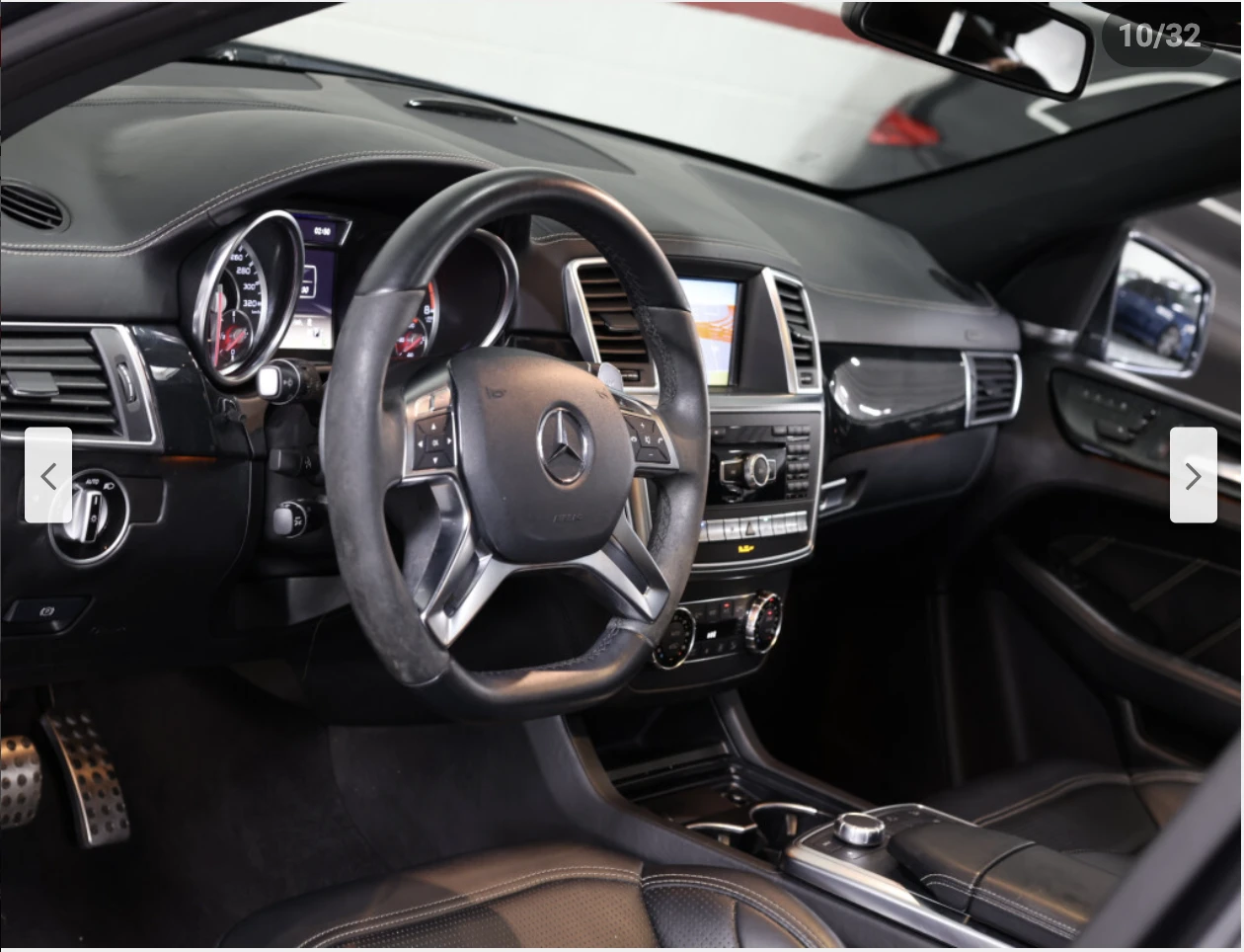 Mercedes-Benz ML 63 AMG HARMON* KARDON* ОБДУХВАНЕ* ПАНОРАМА* МАСАЖ* КЕЙЛЕС - изображение 10